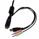 Immagine di Switch kvm startech HDMI 2 porte con audio, switch remoto e cavi integrati