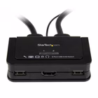 Immagine di Switch kvm startech HDMI 2 porte con audio, switch remoto e cavi integrati