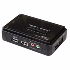 Immagine di Switch kvm startech 2 porte usb/vga con audio e cavi inclus