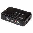 Immagine di Switch kvm startech 2 porte usb/vga con audio e cavi inclus