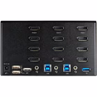 Immagine di Switch kvm startech displayport 2 porte per 4 monitor 4K 60hz con USB 3.0