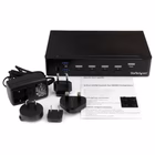 Immagine di Switch kvm startech HDMI 4 porte con hub USB 3.0 e audio integrato
