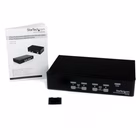 Immagine di Switch kvm startech vga USB 4 porte con hub USB 2.0 integrato