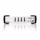 Immagine di Switch kvm aten 4 porte vga con hub USB 2.0, audio e supporto usb/ps2