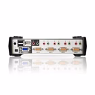 Immagine di Switch kvm aten 4 porte vga con hub USB 2.0, audio e supporto usb/ps2