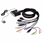 Immagine di Switch kvm aten 2 porte HDMI con audio e USB per gestione di due pc