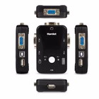 Immagine di Switch kvm hamlet per 2 pc con vga e 3 porte usb, cavi inclusi