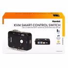 Immagine di Switch kvm hamlet per 2 pc con vga e 3 porte usb, cavi inclusi