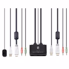 Immagine di Switch kvm levelone 2 porte hdmi/usb con audio, hotkey e quickswitch