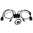 Immagine di Switch kvm startech usb/vga 2 porte con switch remoto e cavi integrati