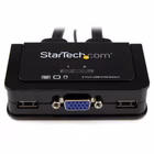 Immagine di Switch kvm startech usb/vga 2 porte con switch remoto e cavi integrati