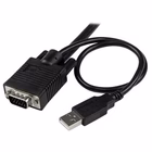 Immagine di Switch kvm startech usb/vga 2 porte con switch remoto e cavi integrati