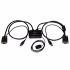 Immagine di Switch kvm startech usb/vga 2 porte con switch remoto e cavi integrati