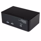 Immagine di Switch kvm startech dual dvi USB 2 porte con audio e hub USB 2.0