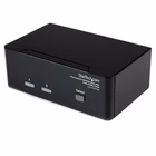 Immagine di Switch kvm startech dual dvi USB 2 porte con audio e hub USB 2.0