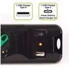 Immagine di Multipresa Schuko 5 uscite con USB e USB-C Power Delivery 20W