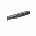 Immagine di PDU TECNOSTEEL 6 prese Schuko con interruttore magnetotermico bipolare 1U