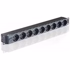 Immagine di PDU TECNOSTEEL 9 prese con interruttore magnetotermico 1P+N da rack 1U