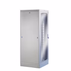 Immagine di Rack TECNOSTEEL 42U 800x800x2057 mm grigio con porta in vetro e standard 19"