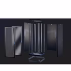 Immagine di Rack TECNOSTEEL 47U 800x800x2279 mm nero con porta in vetro e standard 19"
