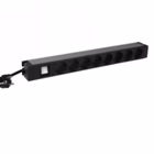 Immagine di Multipresa rack LEGRAND 19" con 8 prese bipasso e interruttore luminoso