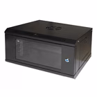 Immagine di Armadio rack LINK 19" 6U da parete con porta in vetro e ripiano incluso