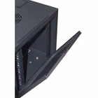 Immagine di Armadio rack LINK 19" 6U da muro con porta in vetro e montanti regolabili