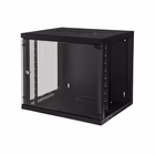 Immagine di Armadio rack LINK 19" 9U da muro con porta in vetro e struttura professionale