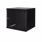 Immagine di Armadio rack LINK 19" 9U da muro con porta in vetro e struttura professionale