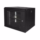 Immagine di Armadio rack LINK 19" 9U Serie Light con porta in vetro e ripiano incluso