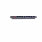 Immagine di PDU IT RACK LAN 8 309139 1U con 8 prese universali e interruttore luminoso per rack 19"