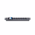Immagine di PDU IT RACK LAN 8 309140 1U con 6 prese universali e interruttore magnetotermico per rack 19"