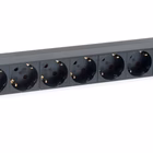 Immagine di Power Strip EQUIP 333283 1U con 8 prese Schuko CEE7/4 e interruttore ON/OFF per rack 19"
