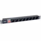 Immagine di Power Strip EQUIP 333283 1U con 8 prese Schuko CEE7/4 e interruttore ON/OFF per rack 19"