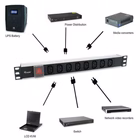 Immagine di Power Distribution Unit EQUIP 333310 1U con 8 prese IEC C13 e ingresso IEC C14 per rack 19"