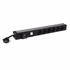 Immagine di Pdu LEGRAND 646836 19" 1U con 6 prese Schuko, interruttore e protezione