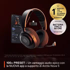 Immagine di Cuffia Gaming Wireless con microfono STEELSERIES Arctis Nova 5 multi-sistema colore nero