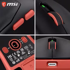 Immagine di Mouse MSI FORGE GM340 wireless nero 12000 DPI, Bluetooth, 2.4GHz e USB