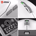 Immagine di Mouse MSI FORGE GM340 Wireless White 12000 DPI con Bluetooth, 2.4GHz e USB