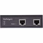 Immagine di Iniettore poe+ industriale startech gigabit 30w per reti e dispositivi poe