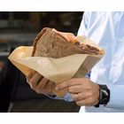 Immagine di Sacchetto kraft in carta antigrasso apertura doppia cm 22,9x25,4