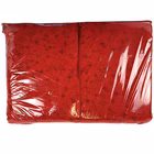 Immagine di Runner natalizio Airlaid in carta a secco MCR 50x120 Comete colore rosso su Dry rosso 200 pezzi