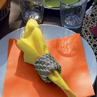 Immagine di Tovagliolo Airlaid in carta a secco MCR 40x40 Dry colore arancio 50 pezzi