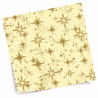 Immagine di Coprimacchia natalizio Airlaid in carta a secco MCR 100x100 Comete colore oro su Dry crema 100 pezzi