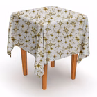 Immagine di Coprimacchia natalizio Airlaid in carta a secco MCR 100x100 Comete colore oro su Dry bianco 100 pezz