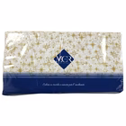 Immagine di Coprimacchia natalizio Airlaid in carta a secco MCR 100x100 Comete colore oro su Dry bianco 100 pezz