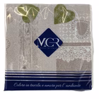 Immagine di Tovagliolo natalizio Airlaid in carta a secco MCR 40x40 Shabby colore verde oliva 50 pezzi