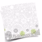 Immagine di Tovagliolo natalizio Airlaid in carta a secco MCR 40x40 Elegant colore argento 50 pezzi