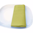 Immagine di Tovagliolo Airlaid in carta a secco MCR 40x40 Lino colore verde oliva 50 pezzi