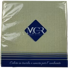 Immagine di Tovagliolo Airlaid in carta a secco MCR 40x40 Lino colore verde oliva 50 pezzi